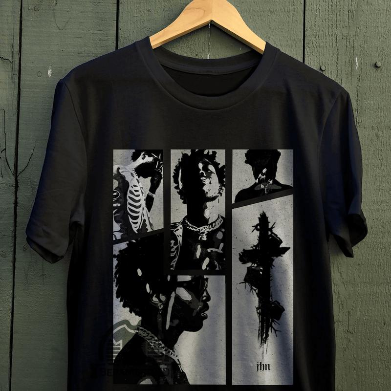 Saint JHN Rap Hip Hop 90S Retro Vintage T Shirt, Rap Tee, Unisex Cotton Graphic Shirts