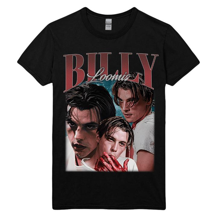 Retro Scrream Billy L00mis Shirt, Let's Watch Scarry Film Shirt, Scarry H0rr0r Tee T-Shirt Unisex Cotton Baggy Comfort