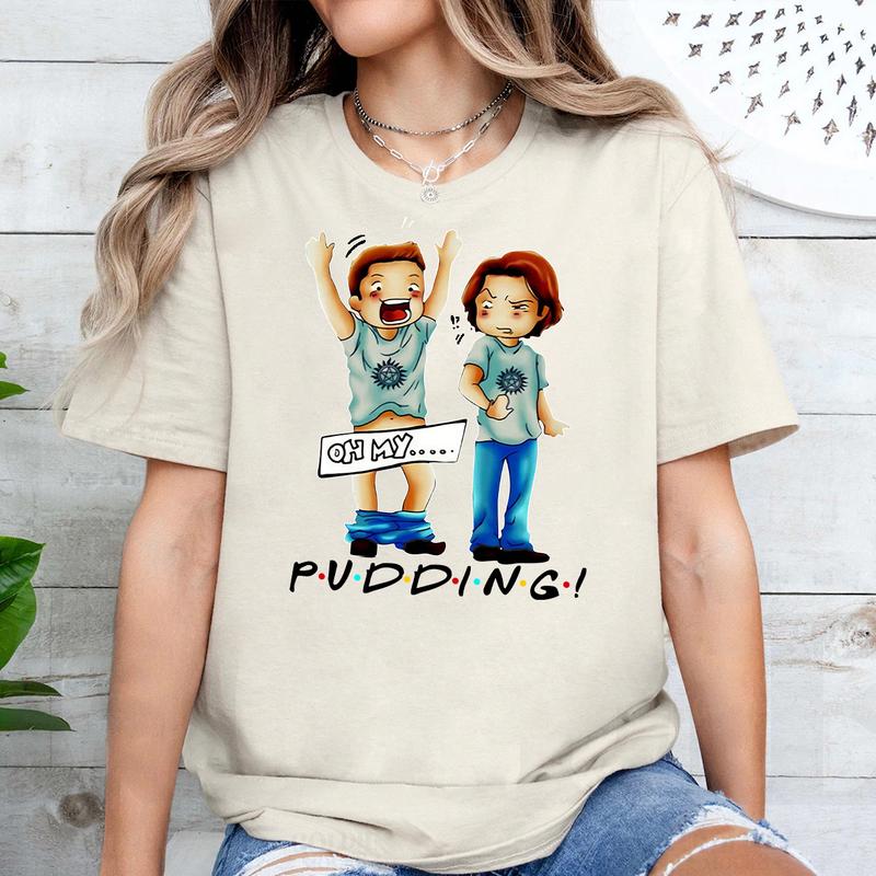 Pudding Dean & Sam T Shirt, Supernatural T Shirt, Gift For Woman and Man Unisex T-Shirt Sweatshirt Hoodie Casual Cotton Fabric Fashion