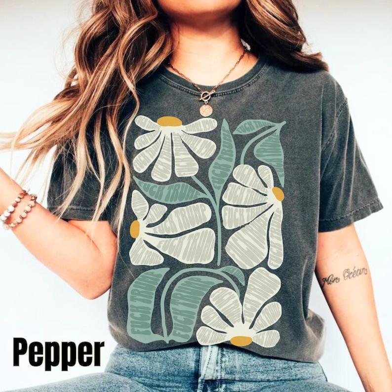 Subtle Anti Trump Shirt, Fck Trump Shirt, Feminist Shirts, Democrat tShirt, Political Casual Kamala Harris Tshirt, Anti Trumpism Shirt, Vote Classic C