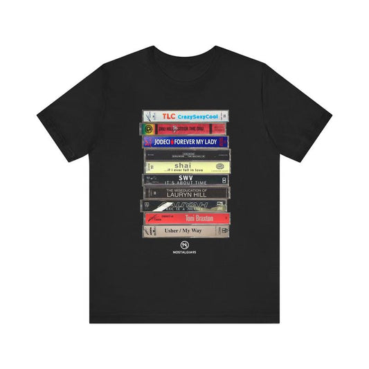 90s R&B Cassette Tape Tee, Music Lover Gift, Rhythm Blu3s, Cassette Tape Shirt, Old School Music, 90s Rnb Cassette, Unisex Short Sleeve Tee Shirt, Cas