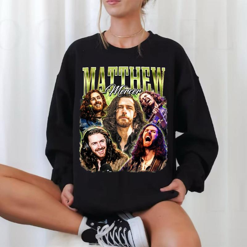Hozier Matt Mercer Shirt, No Grave Can Hold My Body Down, Hozier In A Week Shirt, Hozier Unisex Gift, Gift for Fan Cotton Man Menswear Top