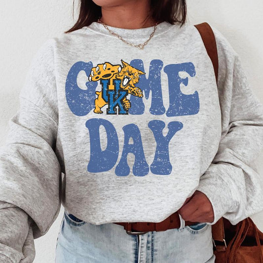 Kentucky Wildcats Vintage NCAA Sweatshirt, College Game Day Football Shirt, Classic Gift for Fans, Unisex Style, Sport Wear, Vintage Comfort
