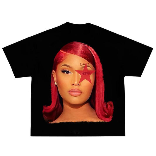 Nickiiii Red Star Tee Trendy and Stylish