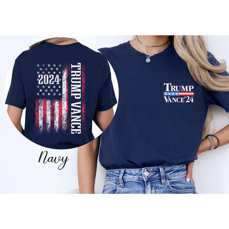 Trum Vance 2024 For President VP USA Election Patriotic T-Shirt, Trump Vance '24 Shirt, MAGA Shirt, Vote 2024, US Election Shirt, Gift For Trump Suppo