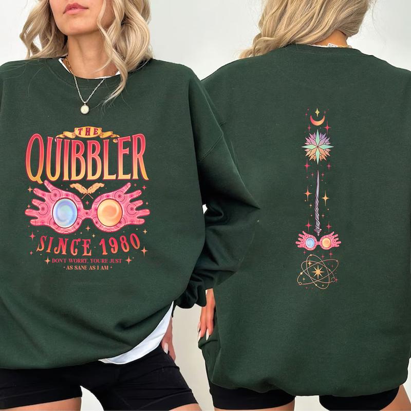 HP Luna Lovegxxd 2 Sides Wizard Sweatshirt Hoodie Shirt, gift for fan Cotton Fit Womenswear