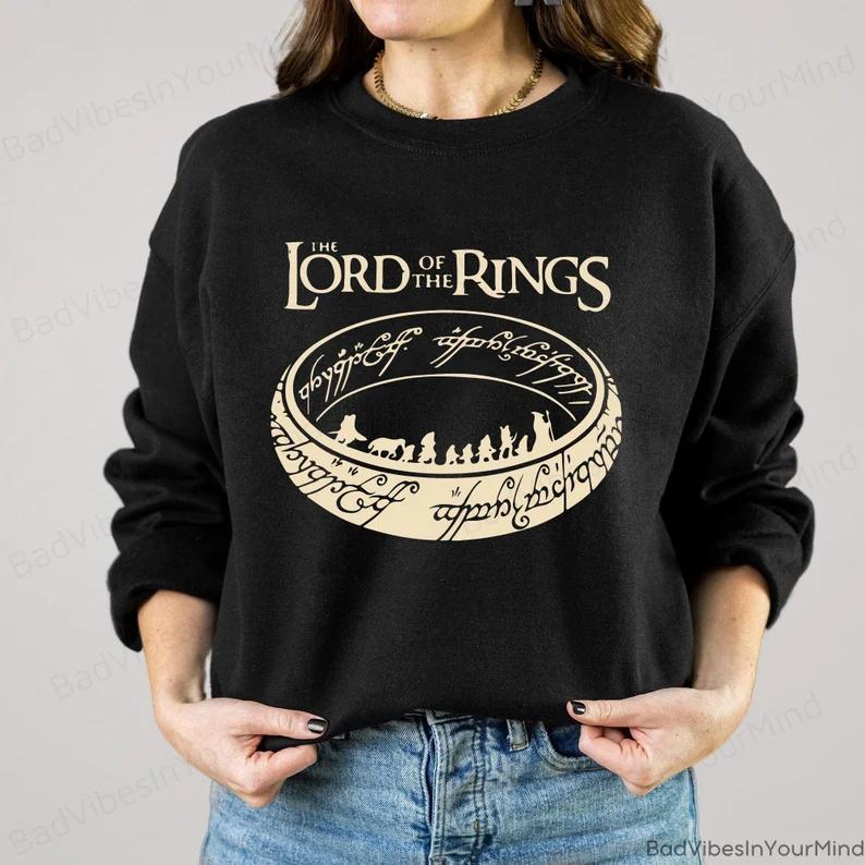 LOTR Sweatshirt, Lord of the Rings shirt, Dark Academia, Feminist Sweatshirt Womenswear Hoodie