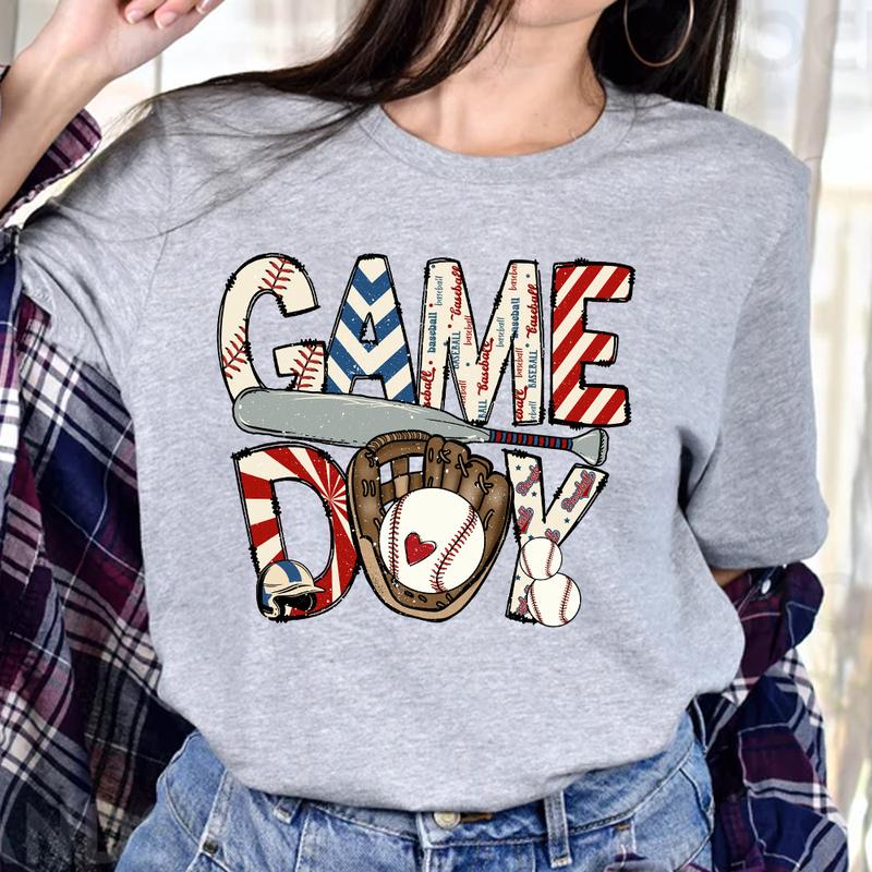 Game Day Shirt, Baseball Mom Shirt, Retro Baseball Shirt for Women, Sport Mom Shirt, Baseball Lover Gift, Baseball Season, Baseball Tee