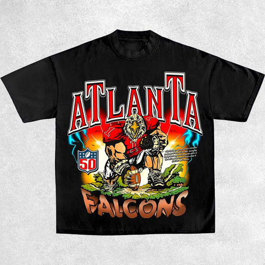 Falcons Shirt, Vintage 90s Unisex Football Tees, Football T-Shirts, Sports Shirt, Game Day Tee, Football Fan Gifts