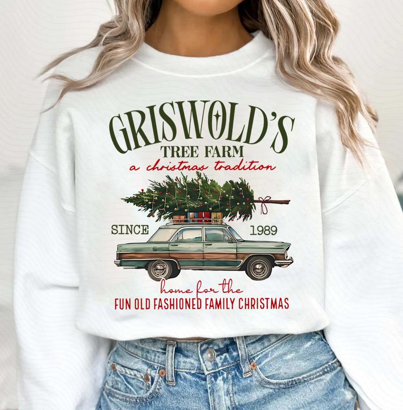 Griswold's Christmas Sweatshirt, Christmas Family, Tree Sweatshirt, Griswold's Tree Farm Since 1989 Sweatshirt, Cute Christmas hoodie