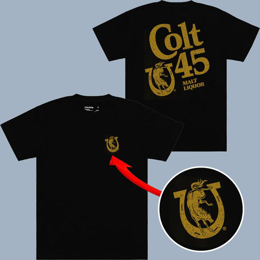 Colt 45 - Malt Liquor T-shirt - 2 Side - Fit For All - Universal Style Options - Colors For All - Minimalist Chic - Choose Your Fashion
