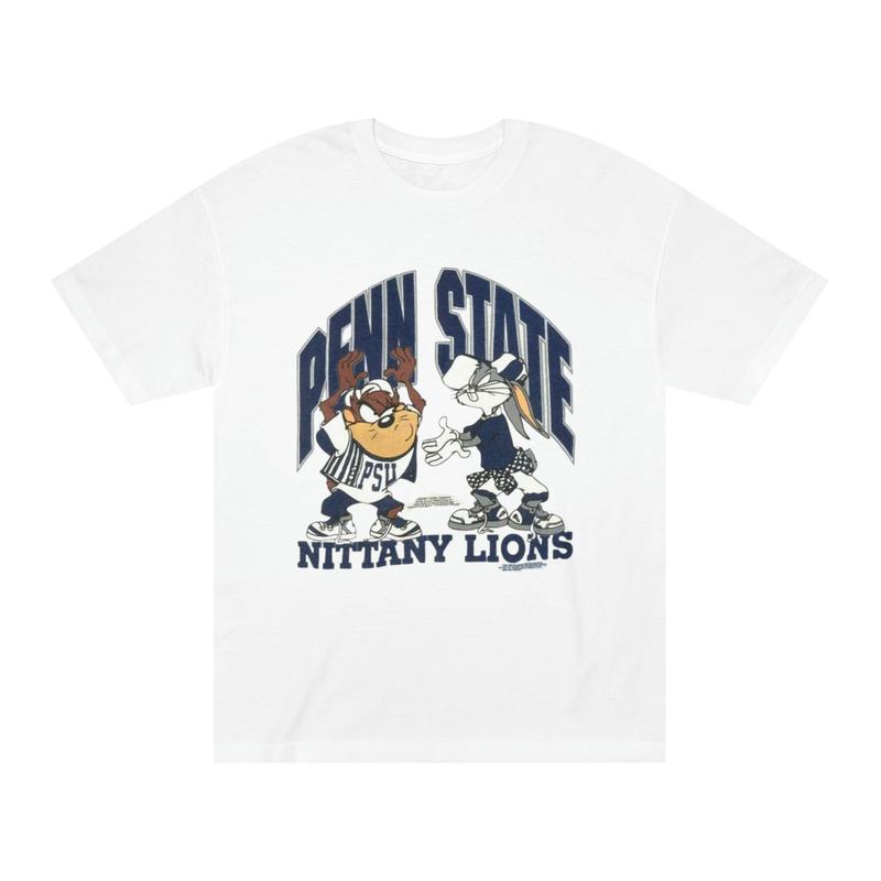 Vintage Penn State Looney Tunes Shirt, PSU Vintage Crewneck Shirt, Classic NCAA Style Shirt, Gift For Sports Fans, Unisex Cotton T-Shirt, Clothing