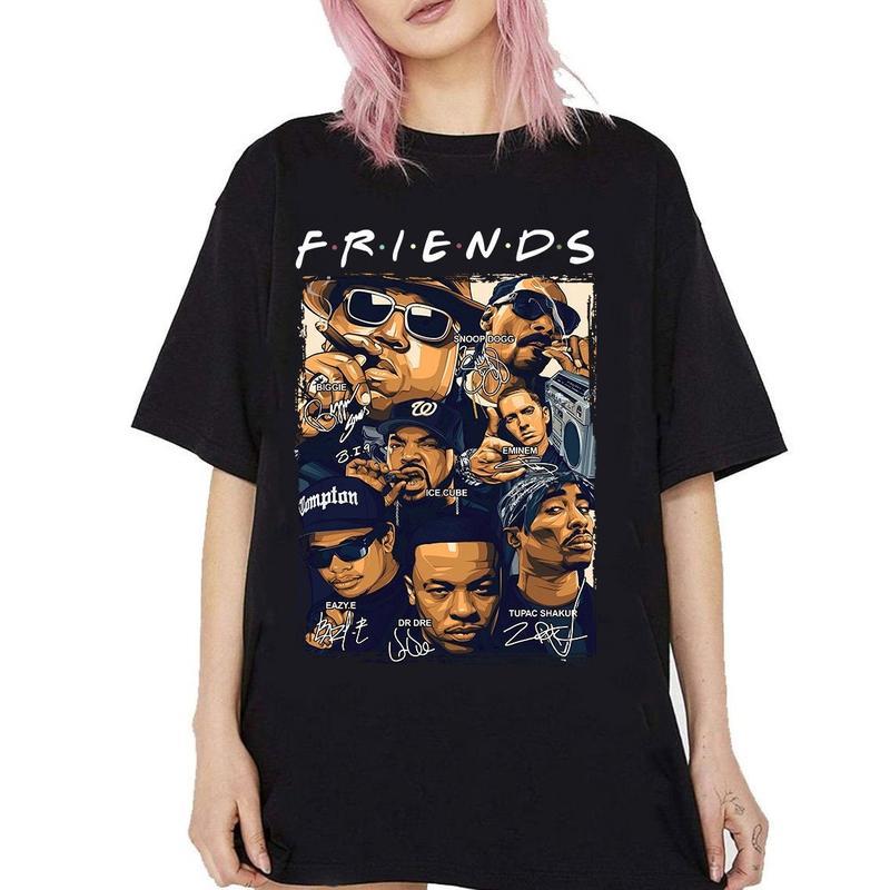 Friends Rapper Tee, Trending Shirt, Friends Hip Hop Shirt, Viral Tee, Gift For Fan, Hip Hop Tee, Friends Shirt, Unisex Short Sleeve Tee Shirt