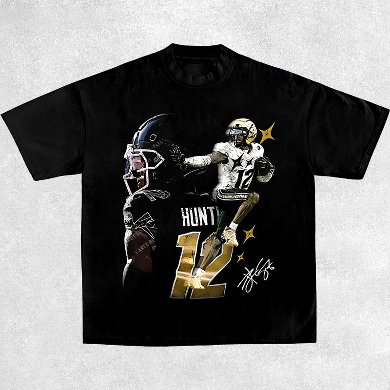 Travis Hunter Graphic Tee Bih You Thought Vintage 90s Unisex Football Tees, Football T-Shirts, Sports Shirt, Game Day Tee, Football Fan Gifts Crewneck