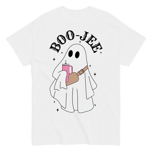 Halloween Gh-ost tshirt, B-oo J-ee Shirt, Boo Shirt,Perfect Tee, Gifts For Boyfriend and Girlfriend T-Shirt