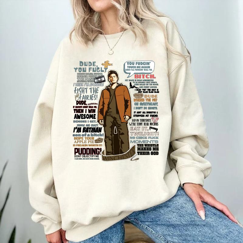Dean Winchester Quotes T Shirt, Dean Winchester  T Shirt, Gift For Woman and Man Unisex T-Shirt Sweatshirt HoodieQuotes Casual Cotton