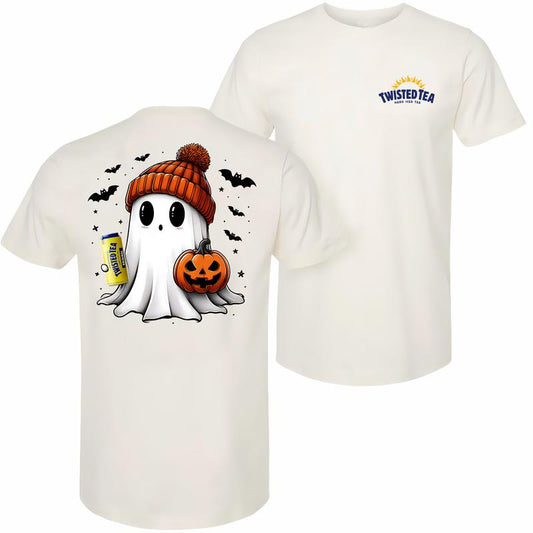 Halloween Cute Ghost Twisted Tea Hard Ice Tea Sweatshirt, T-shirt - 2 Side - From Casual To Formal - Size Inclusivity - Men's And Women's Choices - Co