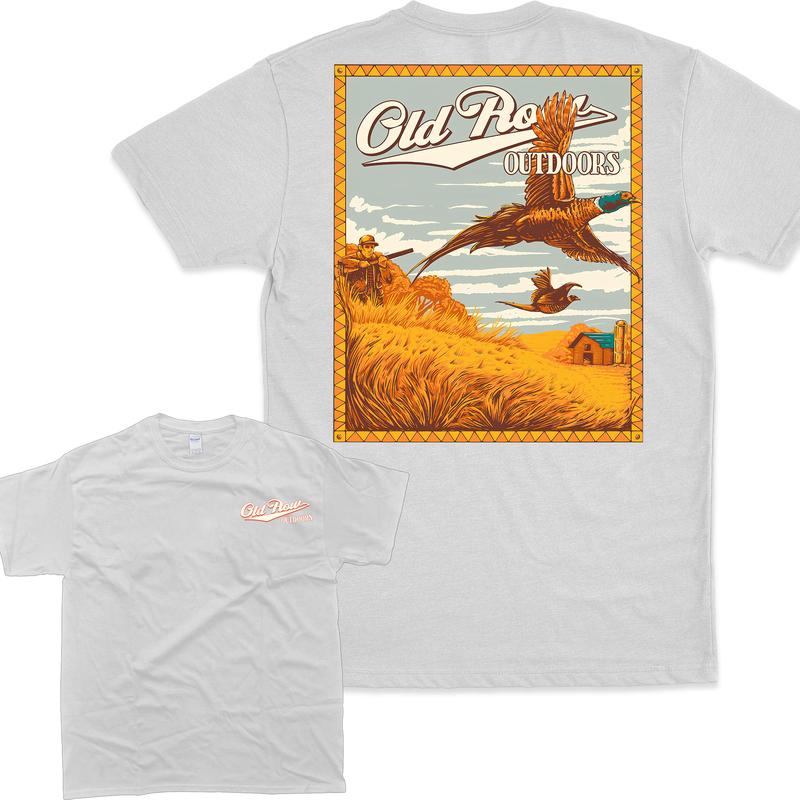 Old Row Outdoor Hunting Pheasant Unisex T-shirt   Casual Menswear Top Classic Man Tee Tshirt Streetwear