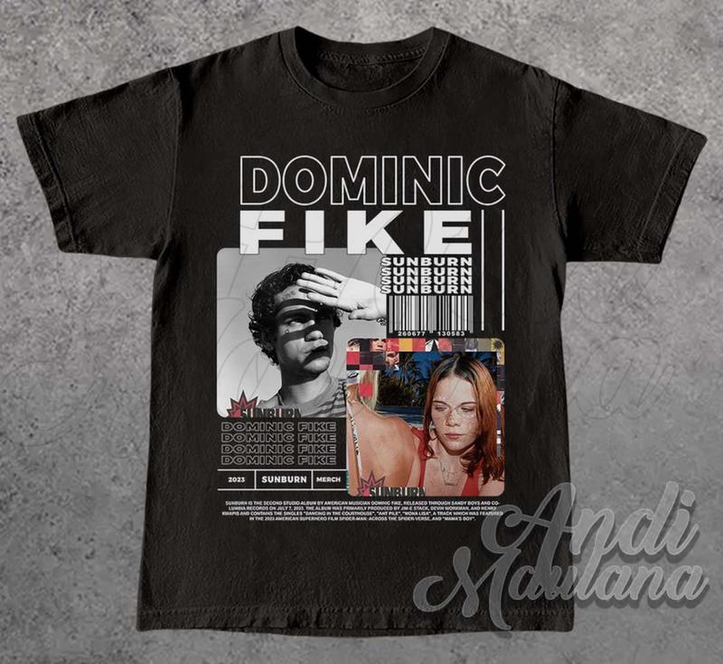 DOMINIC FIKE Unisex T-Shirt, Dominic Fike Merch, Dominic Fike SUNBURN Album 90s Poster Graphic tee, Don't Forget About Me Sweatshirt, Sunburn Tour Mer