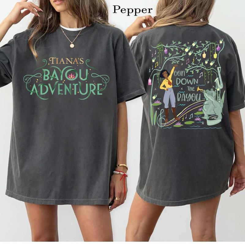 Tiana's Bayou Adventure Shirt, WDW land Princess Shirt, Tiana Princess Shirt, Tiana&#39;s Palace Shirt, Girl Trip Shirt , Free Shipping, Unisex T-Shir