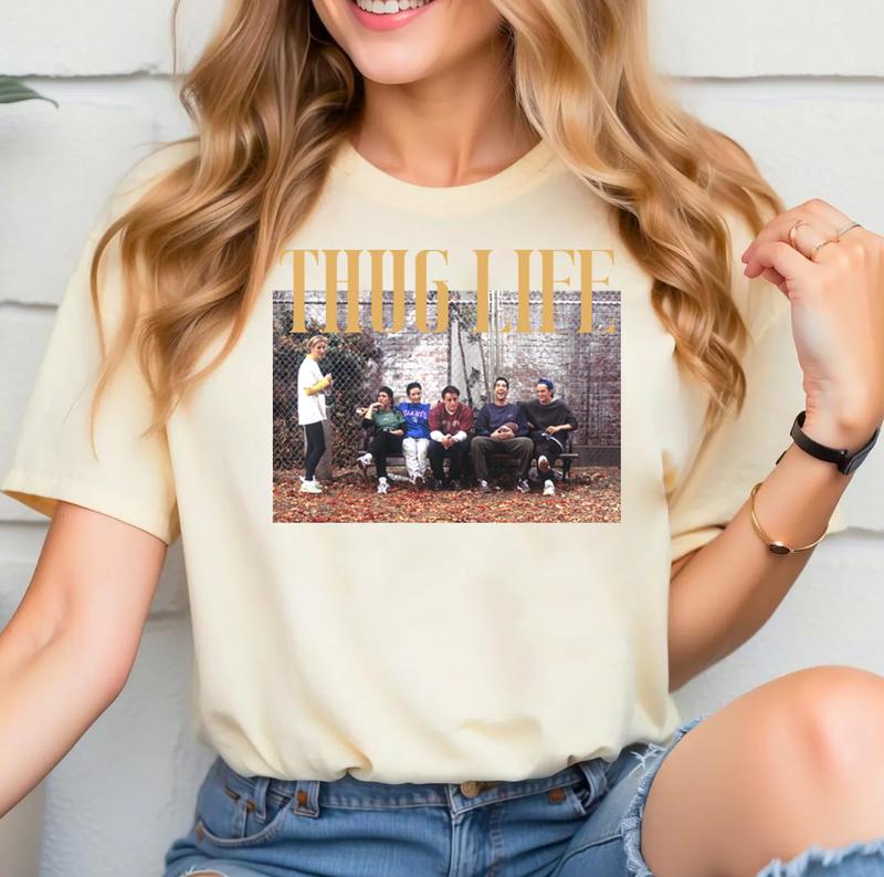 THUGLIFE Friends Thanksgiving Football Shirt  Football Shirt, Digital Design, Friends, Fall, ThanksgivinglogoAnalyze Listing Shirt Unisex