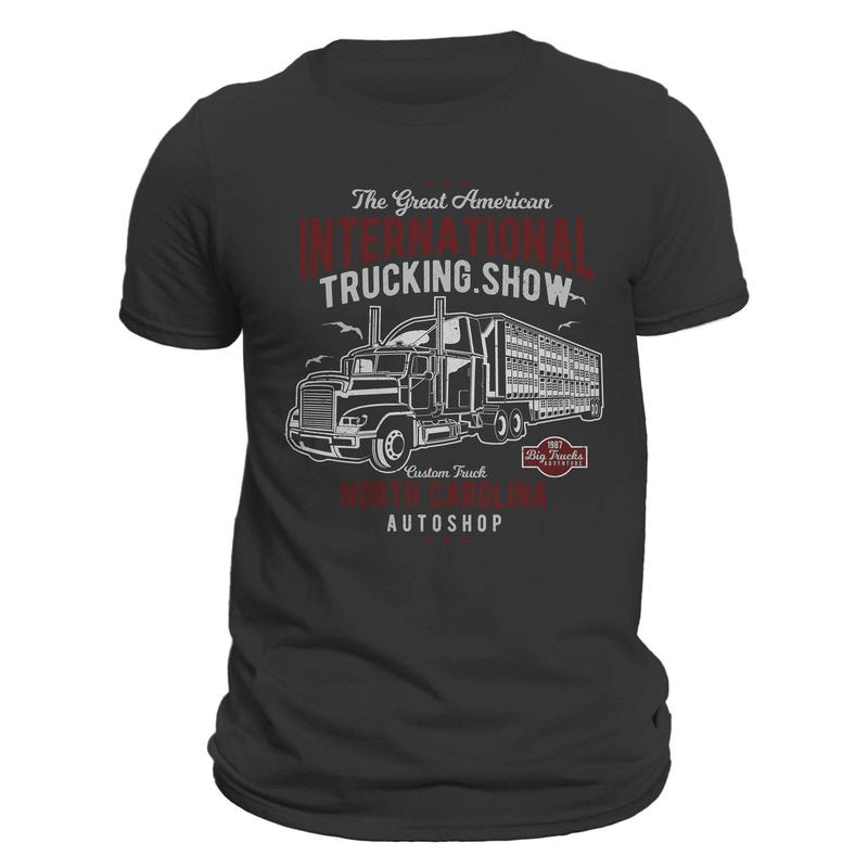 Trucking International Show Truck Driver Men's T-Shirt Casual Classic