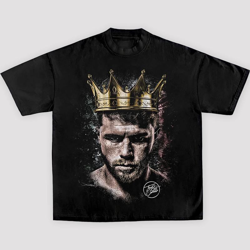 CANELO-KING TEE, Boxing T-shirt, Boxer Tee, Sports Shirt, Athletic Tee, Workout T-shirt, Gift for Him Hoodie Sweatshirt Menswear Streetwear