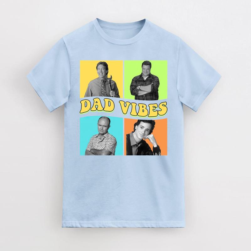 Dad Vibes T-Shirt, Fathers Day T-Shirt, Dad Life Shirts, Retro Dad Shirts, Cool Dad T-Shirt