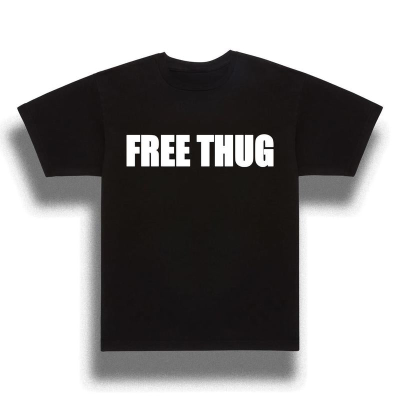 Men's Free Thug and White T-shirt