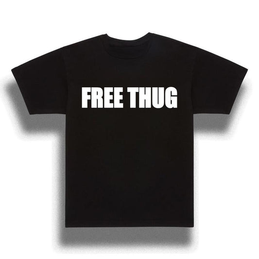 Men's Free Thug and White T-shirt