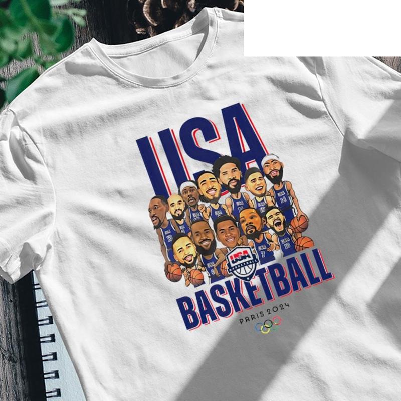 LEBRON'S T-shirt USA Basketball Olympic 2024, Hiphop Retro Vintage 90s Graphic Basketball Shirt, Basketball Fan, Team USA 2024 Shirt Clothing Menswear