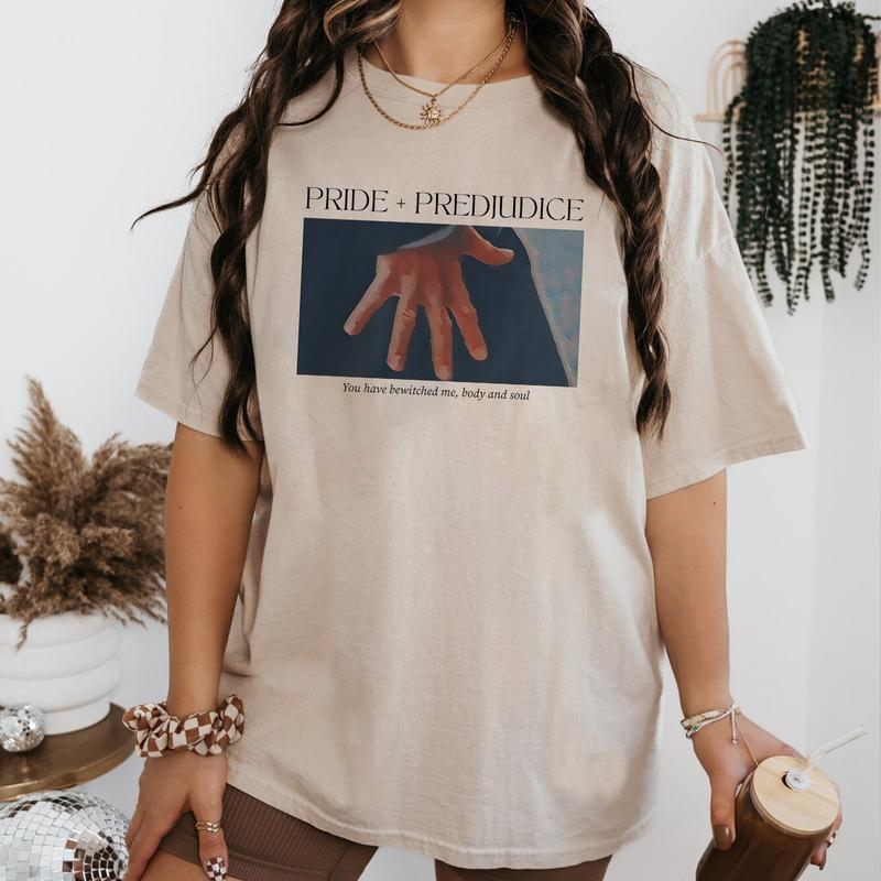 Pride & Prejudice Mr Darcy Jane Austen Bewitched Me Body and Soul Pemberly Sweatshirt Hand Flex  Crewneck   Pride And Prejudice Pemberley Sweatshirt