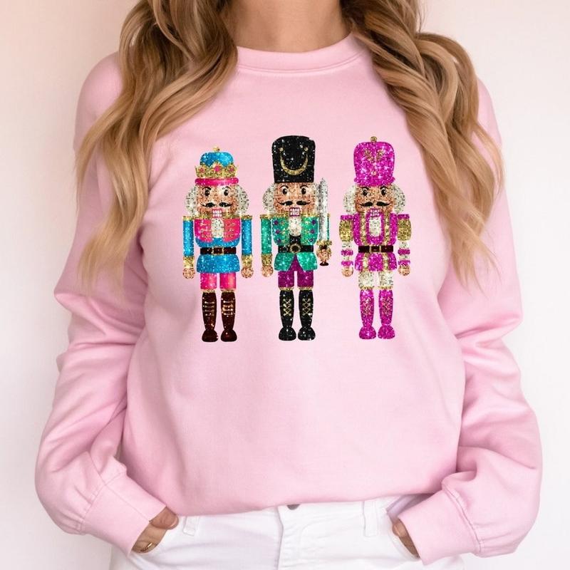 Trendy Christmas Nutcracker Sweatshirt, Cute Holiday Gift, Popular Nutcracker Sweater, Cute Women Christmas Gift, Girly Christmas Shirt