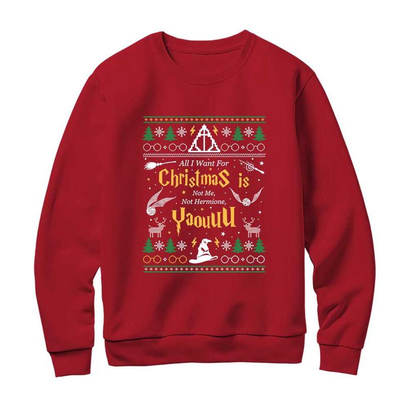 HP Harry Potter Quotes Christmas Sweatshirt, Ron Weasley Quotes Hoodie, Gift For Potterhead, Not me, Not Hermione, You Shirt