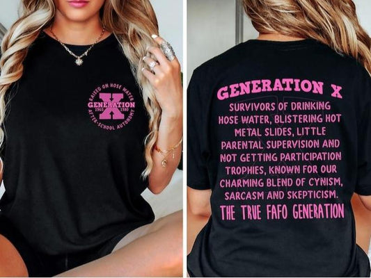 Gen X Shirt, Generation X Shirt, Raised on Hose Water and Neglect Nostalgia Shirt, 1980 Birthday Gift, Gen X Shirt,generation shirts, gen x tshirt, cu