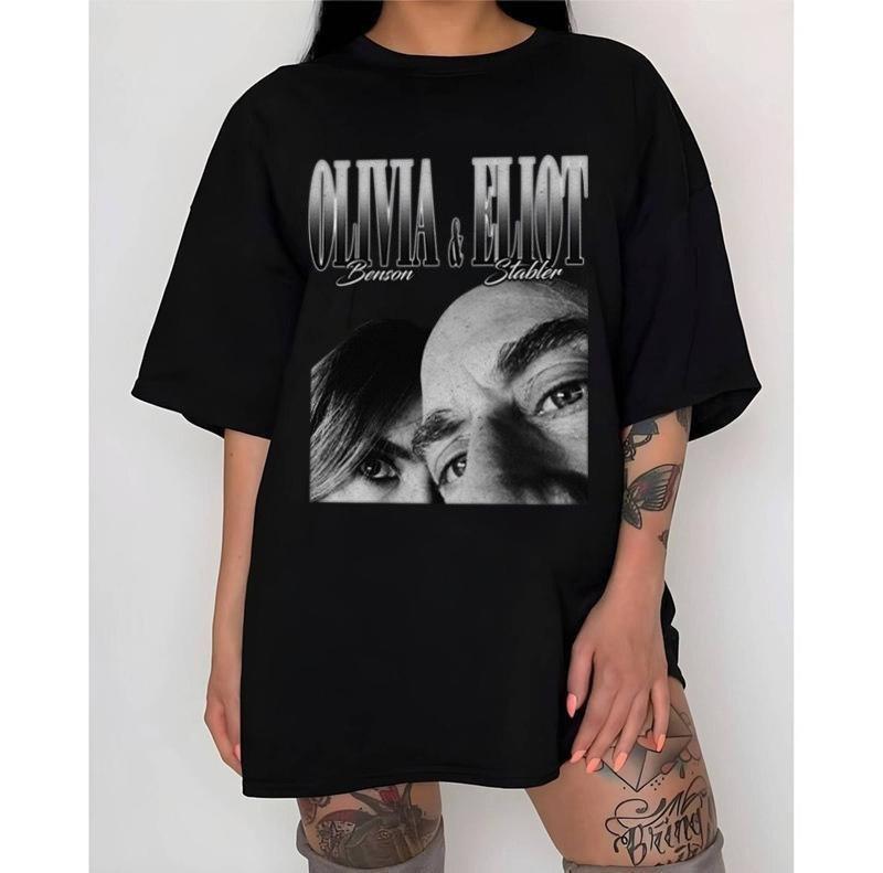 SVU Meme Elliot Stabler And Olivia Benson Shirt Law And Order T-shirt, Sweatshirt, Hoodie Collar Cotton