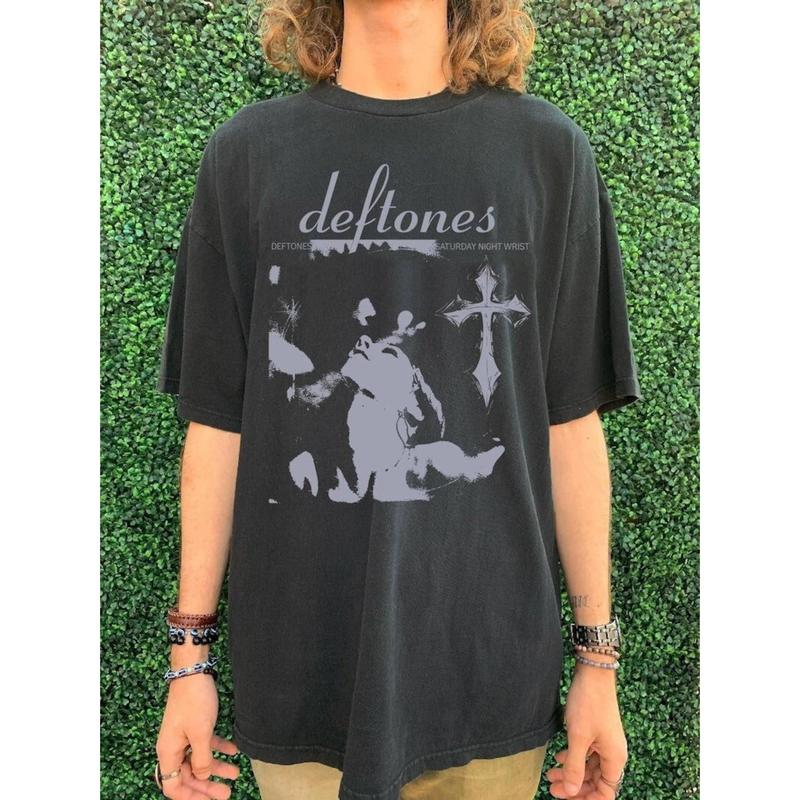 Deftones Inspired T Shirt, Deftones shirt, Deftones Graphic Tee, Deftones Tour Shirt, Deftones Band Shirt,Rock Band Shirt,Retro Deftones Tee Cotton To