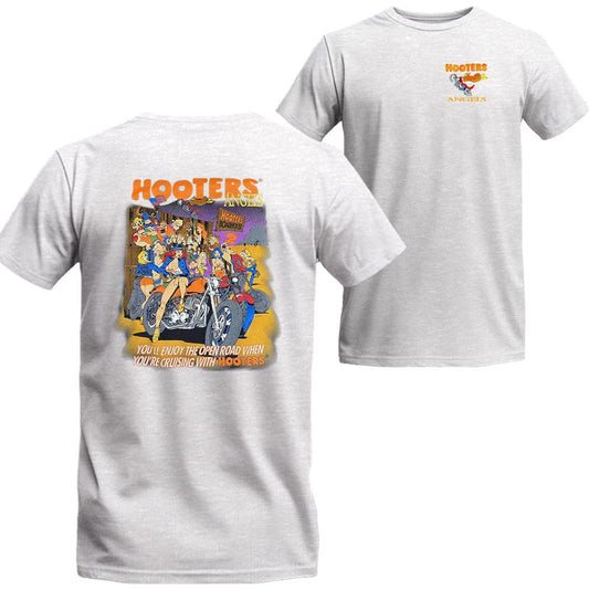 Vintage Rare 90s Hooters Angels Shirt, Hooters Angels Short Sleeve Tee, Beer Shirt Viral, Menswear Top