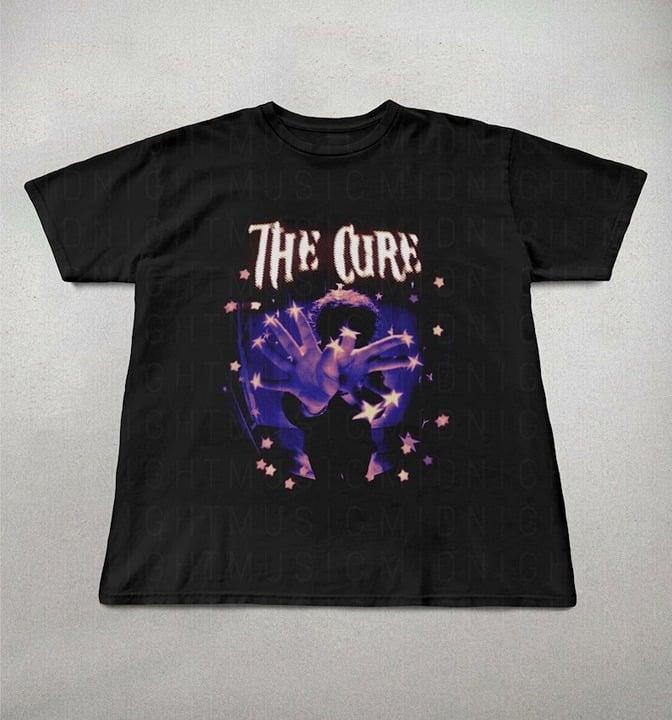 The Cure T-shirt, Band T-shirts, Indie T-shirts, The cure graphic tee, trendy T-shirts Cotton Fabric Jersey Menswear