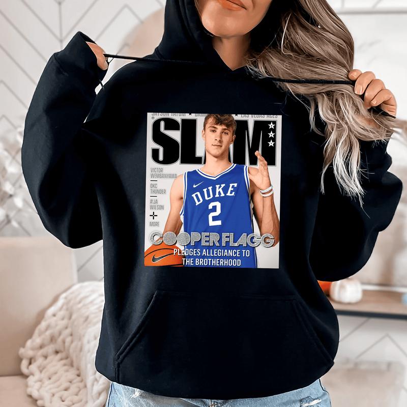 Cooper Flagg Duke Blue Devils Nba Slam Cover Tee Shirt, Shirt For Men , Women