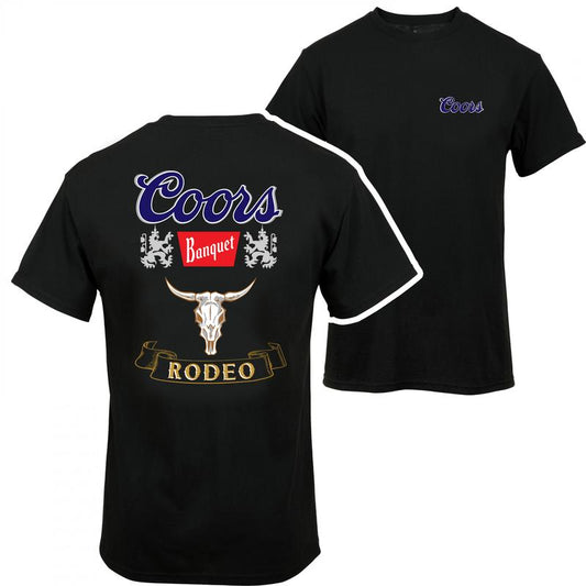 Coors Rodeo T-shirt - 2 Side - Unisex Design - Choose Your Hue - Multiple Sizes Available - Gender Fluid Fashion - Trendy To Timeless