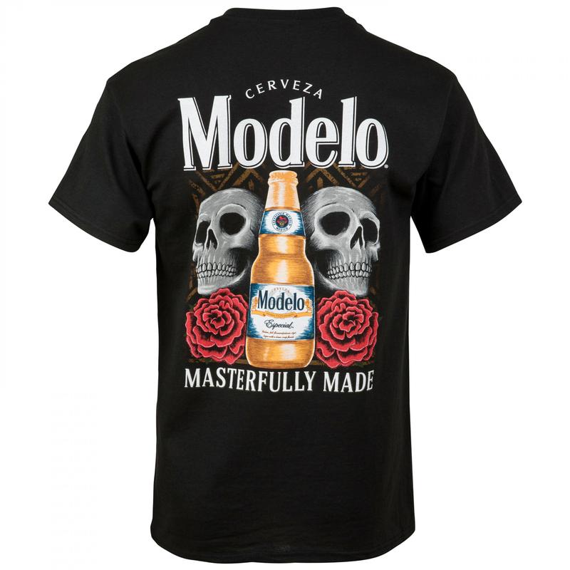 Modelo Especial Skulls and Roses Masterfully Made T-Shirt - 2 Side - Full Color Range - Wear It Your Way - Diverse Fashion Choices - Extensive Size Op