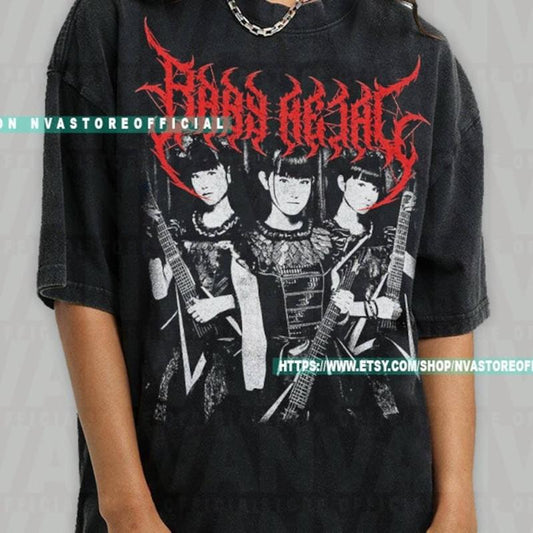 Babymetal, May Revolution Short Sleeve Tee, J-Pop Tshirt, Babymetal Fan Shirt, Kawaii Metal Band, Japanese Heavy Metal Band Gifts Tee