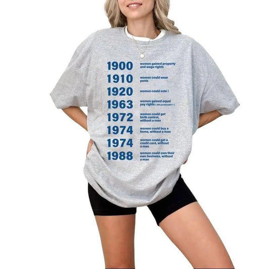 (Questionable) Feminist Shirt, 1900 Woman Gained Shirt, Reproductive Shirt, Women Rights Equality T-Shirt, Vote Blue