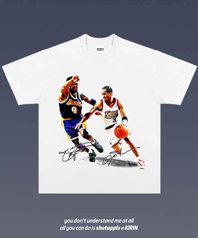 KOBE VS IVERSON 2.12 TEE  VINTAGE TEE GRAPHIC T-SHIRT  GIFT FOR FAN