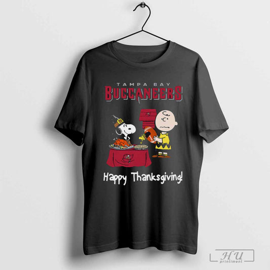 Peanuts Tampa Bay Buccaneers Football Happy Thanksgiving Shirt