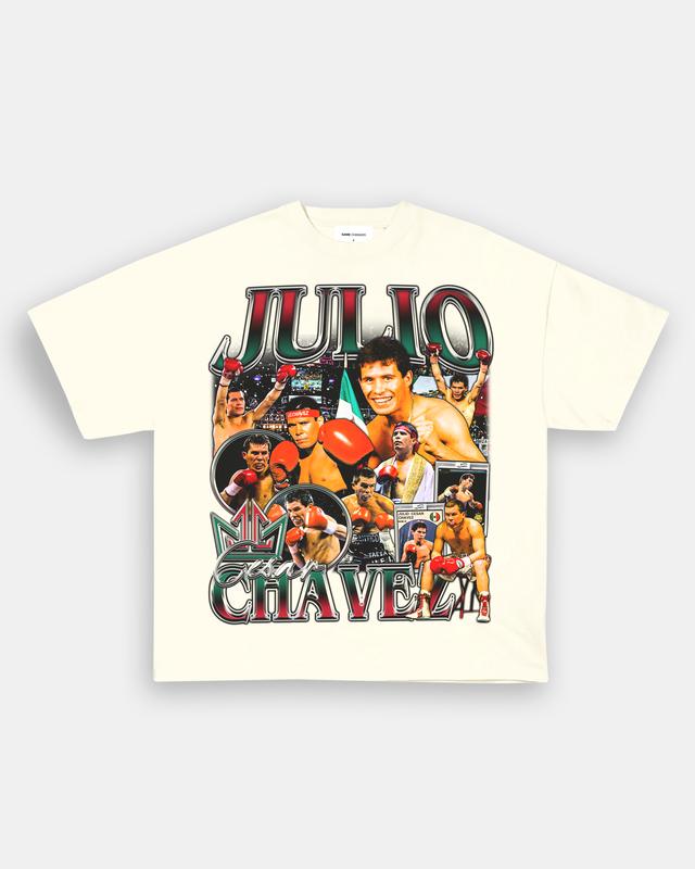 JULIO CESAR CHAVEZ TEE, Boxing T-shirt, Boxer Tee, Sports Shirt, Athletic Tee, Fitness Gift, Workout T-shirt Crewneck Clothing Cotton Menswear