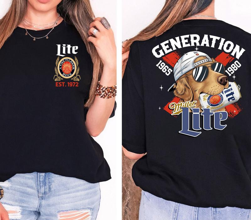 Proud Gen X Dog and Beer Shirt Raised On Hose Water, Vintage Humor T-Shirt