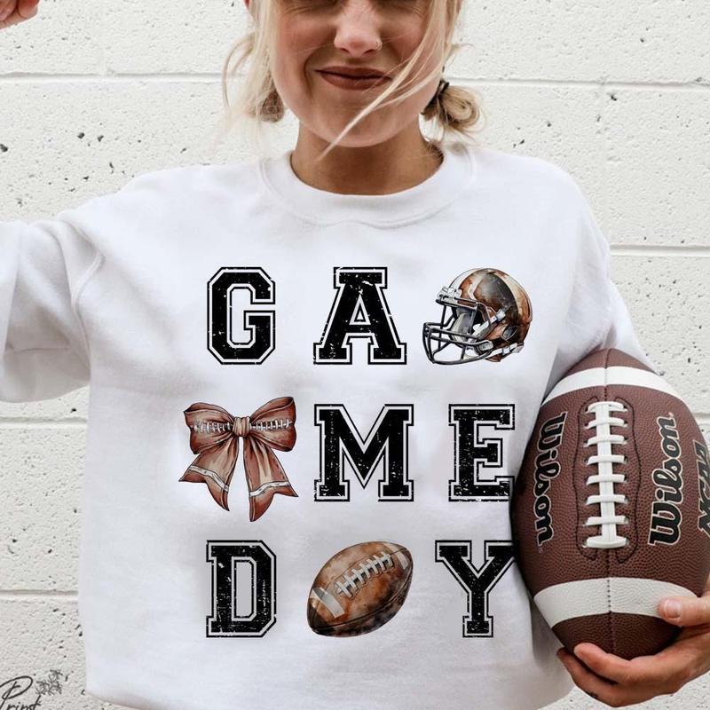 Coquette Football TShirt, Football Bow Tee, Fall Football Sweater, Football Season, Football Mom Sweatshirt, Game Day, Fcoquette football
