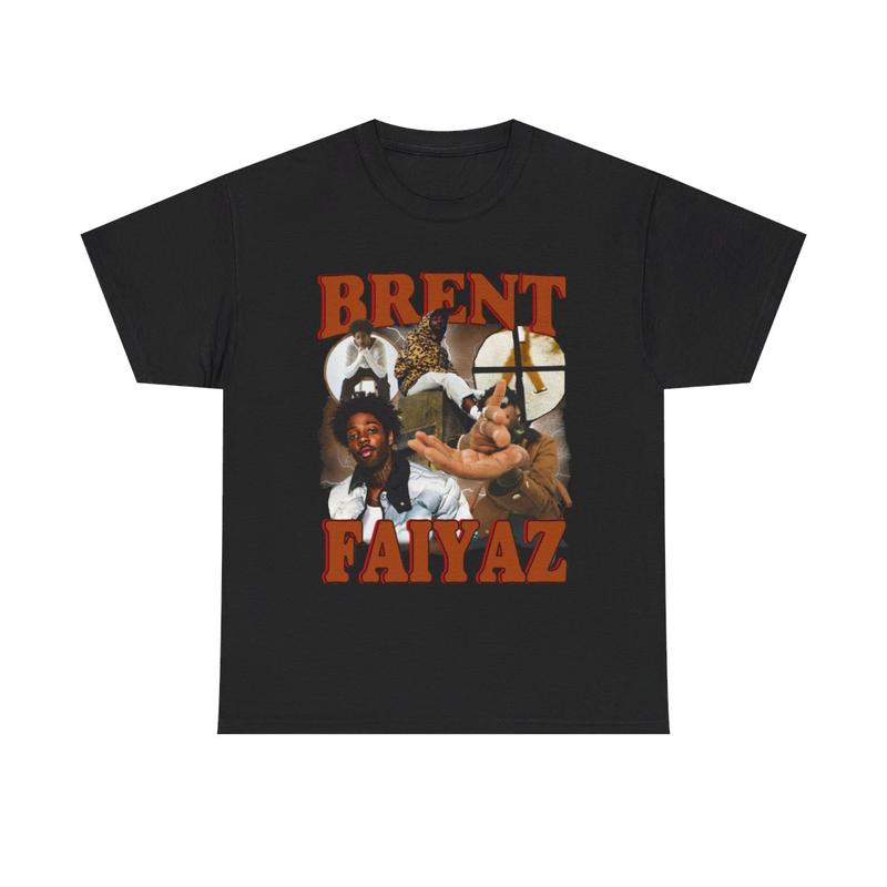 Brent Faiyaz Vintage 90s Rap Tees , Sonder, Hip hop RnB Shirt Casual Cotton Menswear Top Classic Graphics Smooth Underwear Tshirt Streetwear